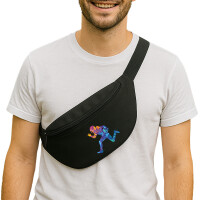 Bauchtasche Football Spieler bunte Silhouette 2,5 Liter...