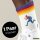Unisex Socken Football Spieler bunte Silhouette Baumwolle