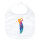 Baby Lätzchen Golf Spieler bunte Silhouette Klettverschluss