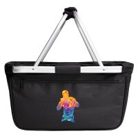 Einkaufskorb faltbar Boxer Spieler bunte Silhouette 20...