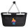 Einkaufskorb faltbar Boxer Spieler bunte Silhouette 20 Liter Black