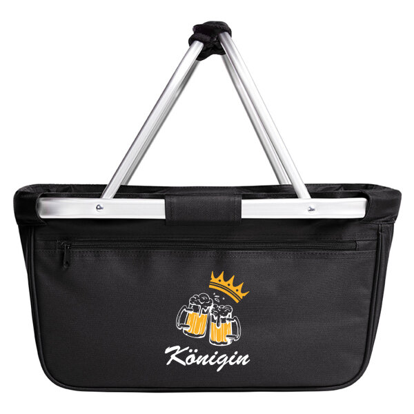 Einkaufskorb faltbar Königin Schützenfest 20 Liter Black