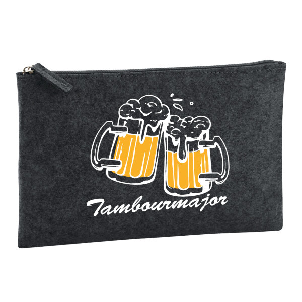 Kulturbeutel Tambourmajor Spielmannszug 1 Liter Charcoal