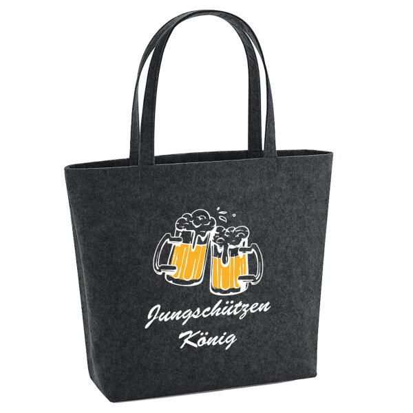 Filz Shopper Jungschützenkönig Schützenfest 22 Liter