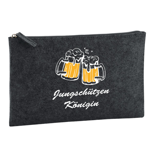 Kulturbeutel Jungschützenkönigin Schützenfest 1 Liter Charcoal