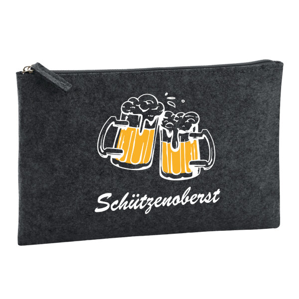 Kulturbeutel Schützenoberst Schützenfest 1 Liter Charcoal