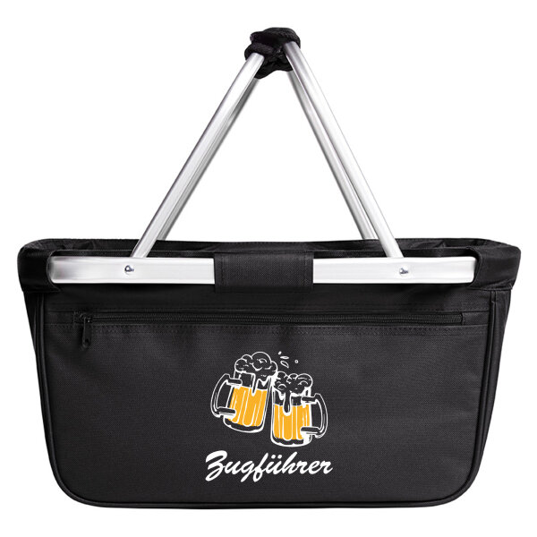 Einkaufskorb faltbar Zugführer Schützenfest Spielmannszug 20 Liter Black