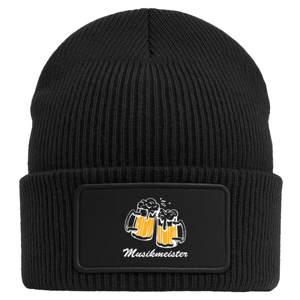 Beanie mit Patch Musikmeister Schützenfest Black