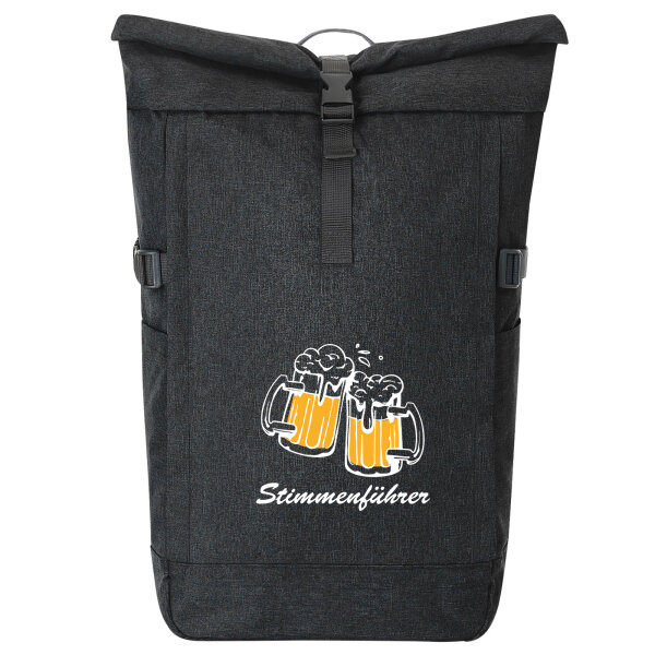 Kurierrucksack Stimmenführer Spielmannszug 30-44 Liter Black Melange