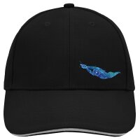 Kappe Schwimmen bunte Silhouette