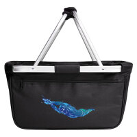 Einkaufskorb faltbar Schwimmen bunte Silhouette 20 Liter...