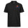 Herren Polo Shirt Tischtennis bunte Silhouette