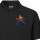 Herren Polo Shirt Tischtennis bunte Silhouette