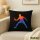 Kissen Tischtennis bunte Silhouette 40x40cm