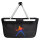 Einkaufskorb faltbar Tischtennis bunte Silhouette 20 Liter Black