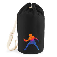 Seesack Tischtennis bunte Silhouette 20 Liter Black