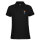 Damen Polo Shirt Badminton bunte Silhouette