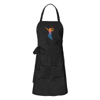 Sch&uuml;rze Badminton bunte Silhouette