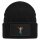 Beanie mit Patch Badminton bunte Silhouette Black