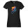 Damen T-Shirt Radsport bunte Silhouette