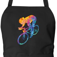 Sch&uuml;rze Radsport bunte Silhouette
