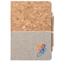Notizbuch A5 Radsport bunte Silhouette 80 Blatt inkl....