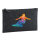Kulturbeutel Snowboarden bunte Silhouette 1 Liter Charcoal