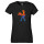 Damen T-Shirt Hobby Horsing bunte Silhouette