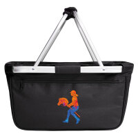 Einkaufskorb faltbar Hobby Horsing bunte Silhouette 20...