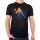 Herren T-Shirt Volleyballerin bunte Silhouette