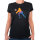 Damen T-Shirt Volleyballerin bunte Silhouette