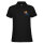 Damen Polo Shirt Volleyballerin bunte Silhouette