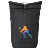 Kurierrucksack Volleyballerin bunte Silhouette 30-44...