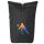 Kurierrucksack Volleyballerin bunte Silhouette 30-44 Liter Black Melange