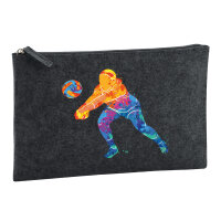 Kulturbeutel Volleyballerin bunte Silhouette 1 Liter...