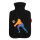 Wärmflasche Volleyballerin bunte Silhouette