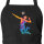 Schürze Volleyballer bunte Silhouette mit Taschen