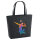 Filz Shopper Volleyballer bunte Silhouette 22 Liter