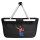 Einkaufskorb faltbar Volleyballer bunte Silhouette 20 Liter Black