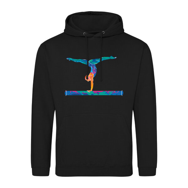 Unisex Hoodie Gymnastik Schwebebalken