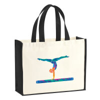 Jutetasche Gymnastik Schwebebalken 21 Liter Black