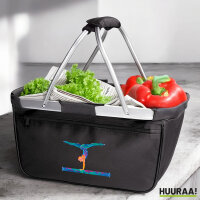 Einkaufskorb faltbar Gymnastik Schwebebalken 20 Liter Black