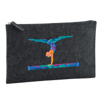 Kulturbeutel Gymnastik Schwebebalken 1 Liter Charcoal