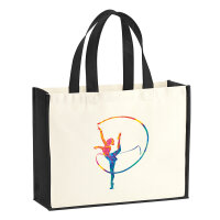 Jutetasche Rhythmische Sportgymnastik Turnen 21 Liter Black