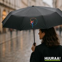 Regenschirm Rhythmische Sportgymnastik Turnen 98cm Schwarz