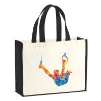 Jutetasche Gymnastik Ringe 21 Liter Black