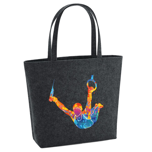 Filz Shopper Gymnastik Ringe 22 Liter