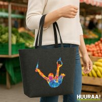 Filz Shopper Gymnastik Ringe 22 Liter