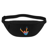 Bauchtasche Gymnastik Ringe 2,5 Liter Black