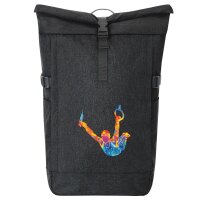 Kurierrucksack Gymnastik Ringe 30-44 Liter Black Melange